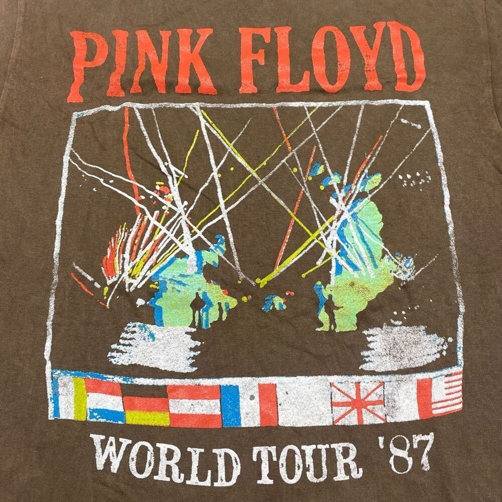 Pink Floyd Brown Acid Wash World Tour '87 Tee N0354